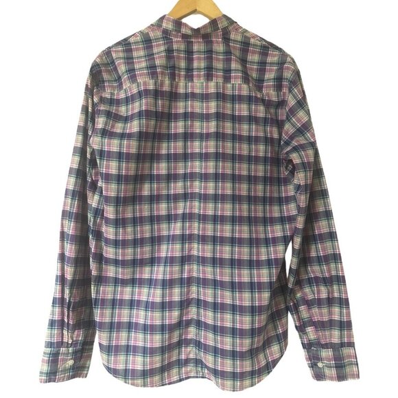 Frank & Eileen Paul Plaid Italian Woven Cotton Button Down Classic Shirt Size M - Picture 3 of 11